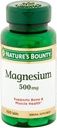 Nature's Bounty Magnesium 500 מ"ג טבליות 100 ea (Pack of 4)