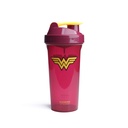 Smartshake Lite Justice League חלבון שאקר בקבוק 800 מ"ל - DC Comicsבק, Leakהוכחה BPA חינם התעמלות שרקר בקבוק עבור חלבונים שקד ואבקת חלבון - Wonder Women Logo