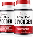NutraRize (2 Pack) Easy Flow Glycogen, EasyFlow Glycogen תומך קפסולות, Easy Flow Glyco Optimizer, רשמי EasyFlow Glyco Optimiser Caps, Easy Flow Detox ניקוי, Easy Flow Glycol (120 קפסולות)