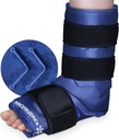 XXL Ankle Foot Ice Pack Wrap for Foot Injuries, Full Coverage Ankle Ice Wrap, Gel Ice Packs Reusable for Plantar Fasciitis, Achilles Tendonitis, Spili Ankles and Heels, Fibular פציעות, Blue Blue Blue Blue