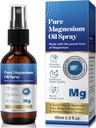 שמן מגנזיום טהור, Magnesium Spray, Magnesium Spray for Feet, 100%, Quick Absorption - מקור טבעי עם תערובת Powerful של שמנים חיוניים, rlenish Body- 2.02 floz