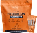סוג אפס נקה hydrtion + אלקטרוליט לשתות Mix (30 מנות יחיד) - הידרציה מתקדמת עבור כל Occasion (Tangerine)