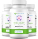 בריאות הנפש והזיכרון הטבעי של בן, Nootropic Brain Support with Rhodiola, תה ירוק, Cloves & Quercetin, 90 קפסולות, 3 Pack