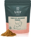 LI OF THE VALLEY Cordyceps אבקת Superfood for Sports Performance - Performance Mushroom Extract with Organic - Vegan & Gluten-Free - ארוז ב-Resealable Pouch (8oz, 226g)