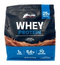קירקלנד חותמת Whey 25g חלבון,1g סוכר,5.6g BCAAs, כ 70 משרתות שוקולד קרמתי פלאמור
