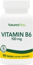 Natures Plus ויטמין B6 100 מ"ג - Vegetarian, Gluten Free - 90 טבליות, 90 משרתים