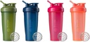 בלנדר בוטל 2Pack 28-Ounce Classic Shaker Bottles for Protein Shakes and Pre Workout, Mos/Mos/Mos & הצי/Navy and All Pink and Coral