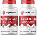 SעיתונותO (2 Pack Super Flow Glycogen, SuperFlow Glycogen תומך קפסולות, Glyco Optimizer Formula, Natural Blood Vessel ניקויer, Premium Super Flow Glycogen Support (120 קפסולות)