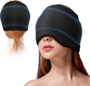 Migraine Ice Head Wrap Headache Hat for Migraine with Cold & Hot Therapy Ice Head Wrap for Puffy Eyes Cold Compress Head Relief Cap for Tension Sinus & Stress