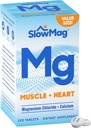 Convergence Slow Magic® Mg שריר + Heart Magnesium Chloride טבליות עם Calcium 120 Ct Magnesium תמיכה למידה וביצוע זיכרון אצל מבוגרים Aging *