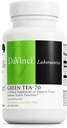 DaVinci Labs Green Tea-70 - תוספת תזונתית לתמיכה במערכת החיסון, בריאות Cardiovascular ו Cholesterol בריאות - עם הפקת תה ירוק - Decaffeinated - Gluten-Free -60 קפסולות צמחוניות