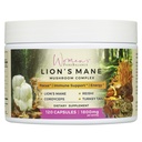 נשים של PureBalance Lion's Mane Mushroom קפסולות עם Reishi, Cordyceps, טורקיה Tail - Brain Nootropic for Memory, Focus, Natural Energy, & Immune Support, Non-GMO (120 קפסולות)