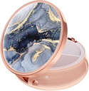 Ruidr Pill Box, 3 השוואתי תרופות פאי מקרה, Small Metal Travel Medicine Box for Purse & Pocket, Rose Gold, Dark Grey Marble