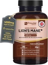 Lions Mane Mushroom תוסף 4000 מ"ג עם ויטמין B1, B6, B12 & Black Pepper - 180 Super Power Tablet עם 50% Polysaccharides (לא אבקה או קפסולות)
