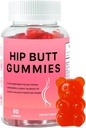 hip Butt BBL Gummies for Butt Fast growth and Enhance, 60 חניכיים Booty עבור Bigger Butt Fast, Booty Gummies for Weight Gainer for Women Butt Enhancement