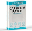 JJ Care Capsicum Patch (40 PCS), 4.7" x 7.1" Soothing Capsaicin Patch, Capsicum Patches for Neck, Shoulder, השרירים Soreness - 8 שעות הקלה