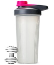 מר פן שרקר בקבוק למיקסים חלבונים - 28 oz, אפור ורוד חלבון שאקר עם Wire Whisk Ball