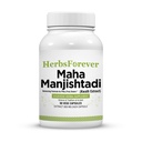Herbsforever Manjishtadi Kwath קפסולות | Ayurvedic Herbal Supplement for Skin Health & Detox | 90 קפסולות Veg, 800 מ"ג כל אחד | פורמולה מסורתית