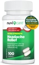 סיוע כאבי ראש עם Acetaminophen 250 מ"ג, Aspirin (NSAID) 250 מ"ג, Caffeine 65 מ"ג - הקלה זמנית של Aches & Pains - בהשוואה לכאב תוספת יתר כאב Reliever (100 גלגלים)