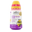 דבש הילדים של זריבי Cough Syrup + Immune לילדים 2+, Cough Syrup with Soothing Dark Honey, Real Elderberry, ויטמין D & Zinc, Drug & אלכוהול חינם, מעורב ברי, 4 oz.