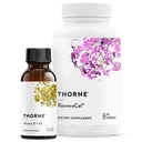 THORNE - תמיכה סלולרית - ויטמין D + K2 נוזל ו ResveraCel - תמיכה בעצמות בריאות, שרירים והזדקנות