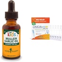 Herb Pharm ילדים מולליין Garlic שמן ו Boiron ColdCalm Baby טיפות עבור קר סימפטומים הקלה, 1 Fl Oz ו 30 Count