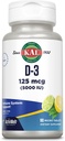 ויטמין D-3 5000 IU ActivMelt, Instant Dissolve, לימון טבעי Lime Flavor, פונקציות דלקתיות בריאות ותמיכה העצם, 90 משרתים, 90 מיקרו טבליות