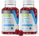 VITEEY ויטמין D3 Gummies for Adults & Teens - 5,000 IU, 125mcg, Ultra Power - Sugar Free, Bone, Joint & שריר בריאות, Immune Boost - Vegetarian, Gelatin חינם - Tasty Chewable Brad Flavored Gummy