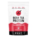Strawberry Hibiscus Flavored Collagen | 30 משרתים | Grass-Fed hydrolyzed Bovine Collagen אבק עבור גברים ונשים | מקדם שיער, ריח, עור, עצם ובריאות משותפת | לא תוספת סוכר