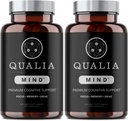 Qualia Mind Nootropics 105 ct 2Pack | Top Brain Supplement for Memory, Focus, Mental Energy, and Concentration with Genekgo biloba, Alpha GPC, Bacopa monnieri, DHA & יותר, (6 שבועות אספקה)