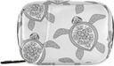 Naanle Black and White Turtle Pill Box 7 Day Case Travel Organer Bag with Zipper Portable Weekly Case Size עבור תוסף ויטמין הולדר הביתה
