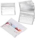 Deke Home - 100 Pack Clear Resealable Pill Bags (4x2.75 ב), Travel Medicine Pouches with Write-On תווית, BPA-Free Disposable Pill מארגנת עבור תרופות, ויטמינים ותוספים
