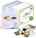 Pill Bags 6 mil - Pack של 125- BPA חינם 3x2.75 אינץ ' גלולת גלולות עבור תרופות עם לכתוב על התווית Clear ziplock Bags עבור גלולות, תכשיטים ו- Travel Pill מארגנת (Pack של 125)