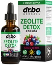 Zeolite Detox עבור ילדים נוזלי טיפות - מתקדם Clinoptilolite עם ויטמינים טהור B12 & D - ילדים Gentle Body Daily ניקויse Focus & Speech Clinoptilolite Zeolite טיפות Detox ניקוי 2ozse 2oz