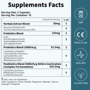 Probiotics Women Men Got Health: Digestive Health Immune Support Bloating Relief Shelf Stable Strains 35B CFUs ל-Aquaca Complex with Prebiotics Postbiotics Quercetin & Curcumin Dietary Supplement