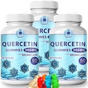 (3Pack) Quercetin Gummies - Quercetin with Bromelain ויטמין C + Zinc ויטמין D3 - תוספת של 900 מ"ג - Quercetin לילדים ומבוגרים (3)