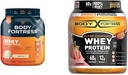 גוף מבצר 100% Whey, אבקת חלבון פרימיום, וניל, 1.74lbs (Packaging May Vary) ו 100% Whey, אבקת חלבונים Premium, Strawberry, 1.78lbs (Packaging May Vary)