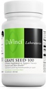 DAVINCI Labs Grape Seed 100 - תוספת תזונתית לתמיכה במערכת החיסון, פונקציית ועור בריא * - עם 100 מ"ג Grape Seed לחלץ עבור לשרת - Gluten-Free - 90 קפסולות צמחוניות