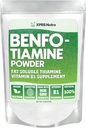 XPRS Nutra Benfotiamine אבקה (Thiamine) - שמן Soluble Happy Heart Thiamine תוסף - ויטמין מתקדם B1 Benfotiamine עבור תרכובת Boost - אבקת Benfotamine אפור (4 אוונס)