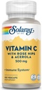 Sunay C w/Rose HIPS & Acerola Two-Stage, Timed-Release, Veg Cap (Btl-Plastic) 500 מ"ג