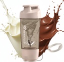 Hurricup 22 Oz חלבונים Shaker בקבוק עבור חלבונים Mixes, BPA חינם חלבון Shaker גביעים עבור חלבונים שקד, Whey אבקת Smoothie גביע for Preworkout Mixer בקבוק, אביזרים להתעמלות לנשים וגברים, אפור