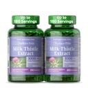 חלב הגאווה של Puritan Thistle Silymarin 4:1 תמצית 200 מ"ג (1000 Mg Equivalent) תוספת תזונתית לתמיכה Liver, 6 חודשים אספקה, 180 הרוזן 2Pack