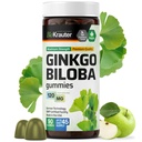 BIO KRAUTER גינקו Biloba Gummies - 90 צ'אדים טבעוניים - ג'ינקגו בילובה תוספי תמיכה במוח - 120 מ"ג סטנדרטית לחלץ - פורמולה מבוססת Pectin - פורמולה