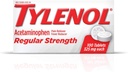 טבליות כוח רגילות של Tylenol עם 325 מ"ג של Acetaminophen, Fever hydror & Pain Reliever for Headache, Back Ache, Pain & Menstrual Cramps, 2 Pack