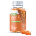 Viteey ויטמין C Gummies for Adults & Teens with Zinc & Echinacea - Immune Support Gummies - טבעוני, Gelatin חינם, Gluten Free, GMO חינם - Tasty ויטמין C Chewable Orange פלמורד