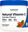 ויטמין C - Acerola Cherry אבקת 0.5LB - Gluten Free & non-GMO