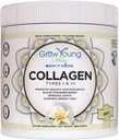 Grow Young Fitness Collagen חלבונים - וניל, מקדם עור, עצמות, מפרקים, ירידה במשקל, סוכר חינם (12.41 oz) (1 Pack, 20 משרתים)