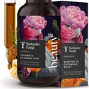 Fantastic Fungi Beauty Elixir with Tremella Mushroom לחלץ, Chaga Mushroom, Horse & Acerola - טיפות אורגניות לשיער בריא, Skin & Nails - פורמולה בארה"ב - 30 משרתים, 1 floztails