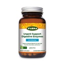פלורה Urgent Support Digestive Enzymes - תוסף תמיכה תזונתי - מסייעות ב Bloating & Foodsent Absorption - תכונות 9 Enzymes - Gluten-Free & Non-GMO - 60 קפסולות צמחוניות