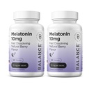 Balancebreens Melatonin 10mg Fast-Dissolve, 120 טבליות - Natural Sleep Aid for Restful Nights, Drug-Free Support forlaxation and Tranquility